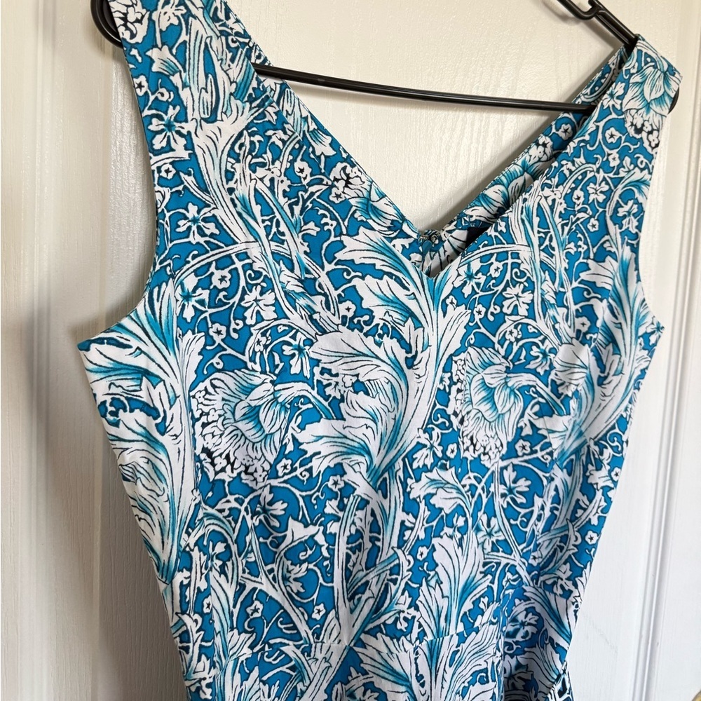 SAMANTHA SUNG Amanda Blue Floral Dress - Picture 7 of 10